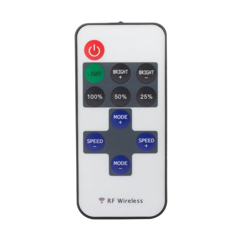 Controlador Regulador Mini Tira LED Monocolor 5/12V DC con Mando RF