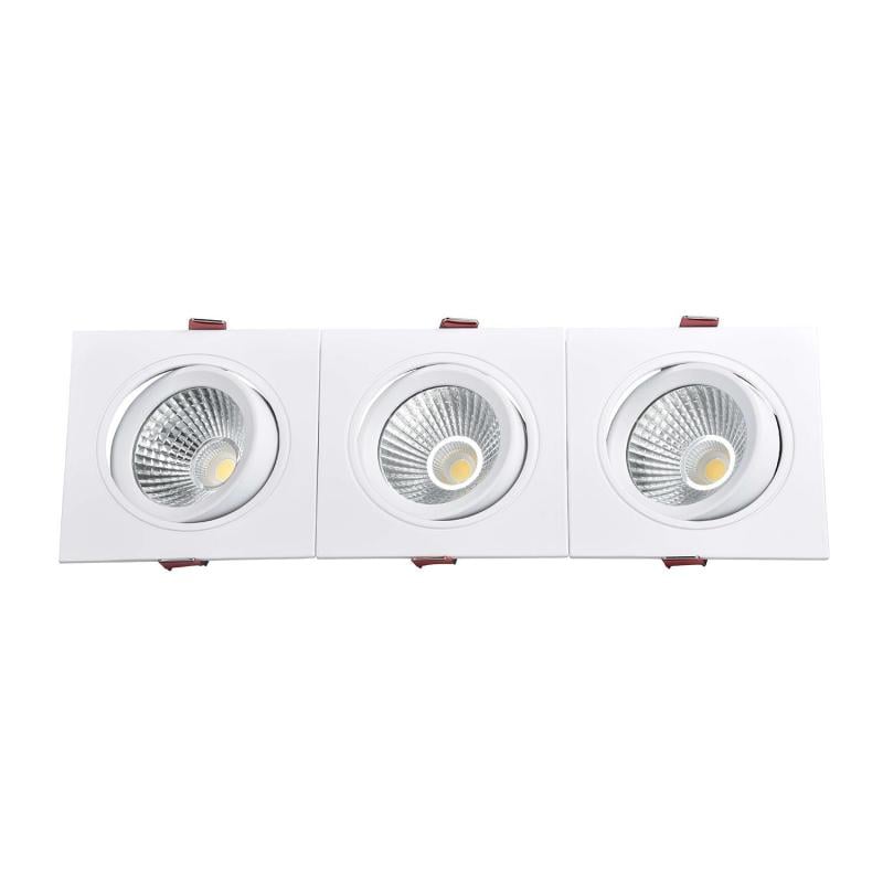 Foco Downlight LED 30W Rectangular Madison Corte 315x95 mm