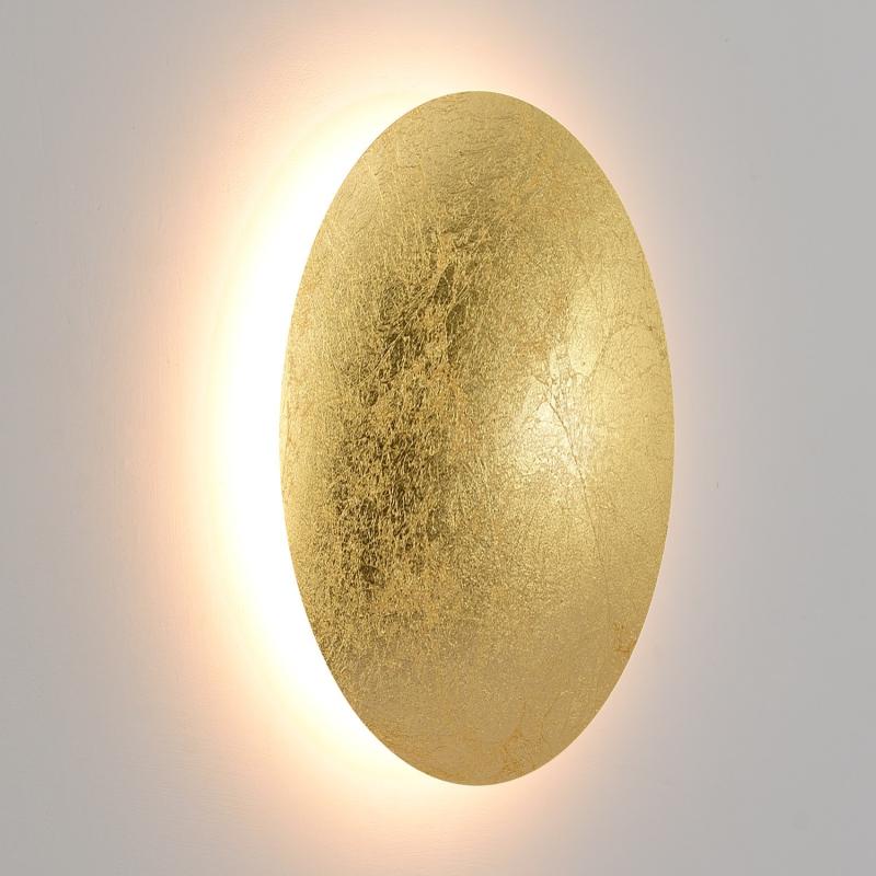 Aplique de Pared LED 18W de Aluminio Iris Dorado