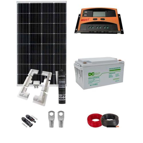 Kit Placa Solar Camper 200W con batería DC Solar