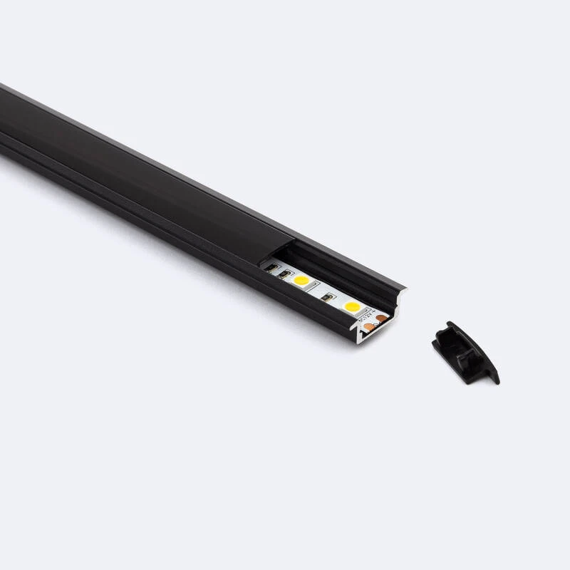 Perfil Aluminio Empotrable para Tiras LED hasta 12 mm