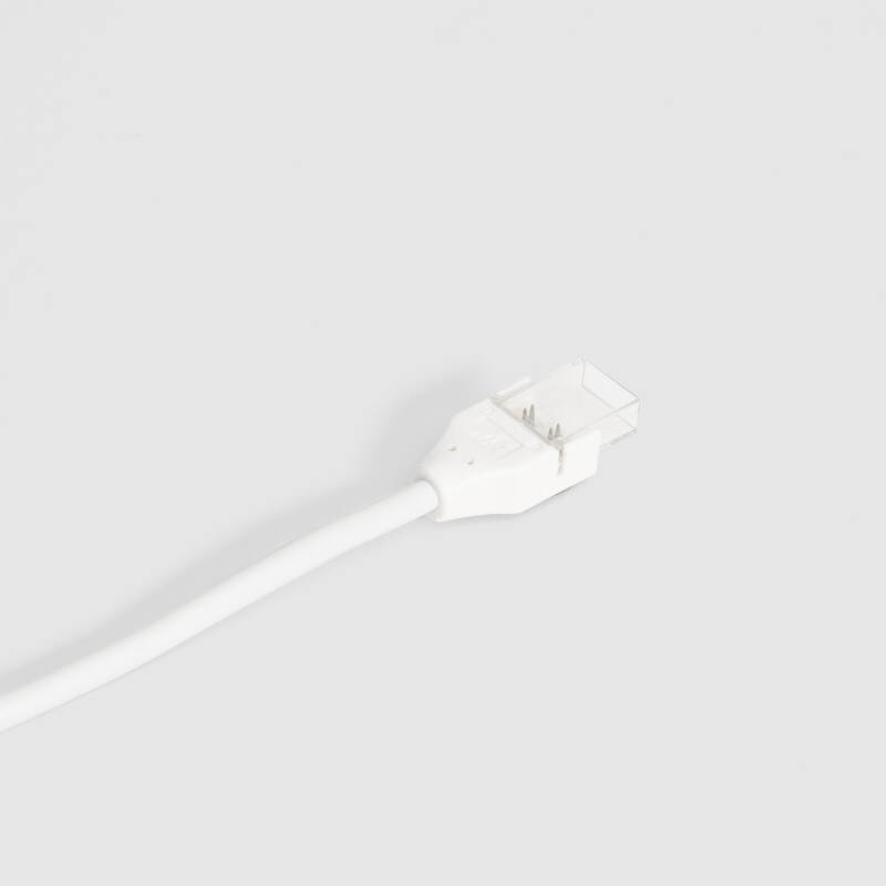 Cable Conexión para Tira LED Autorrectificada 220V AC COB SILICONE FLEX Ancho 10 mm Monocolor