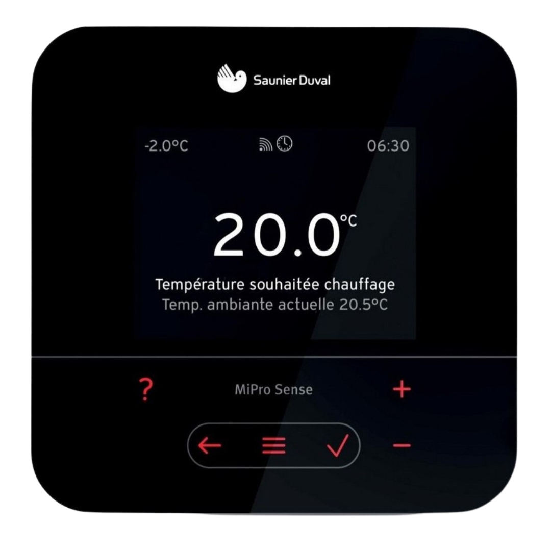 Kit Aerotermia con Radiadores Aluminio 18kW Saunier Duval con DI 100L para vivienda 200m2