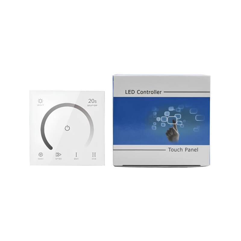 Controlador Regulador Pared Táctil para Tira LED 12/24V DC Monocolor