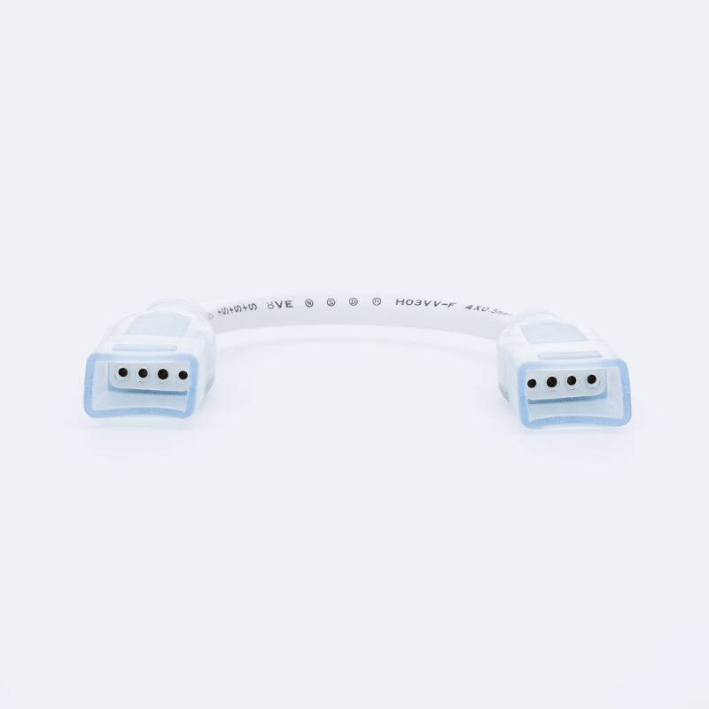 Conector doble con cable para Tira LED RGB 220V AC SMD IP65