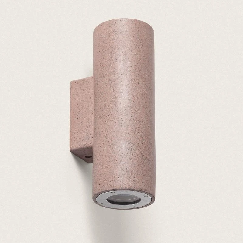 Aplique de Pared Exterior Cemento Iluminación Doble Cara Banjar Rond II