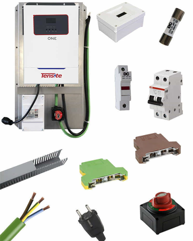 Kit Solar Vivienda Aislada 5500W 48V con batería AGM