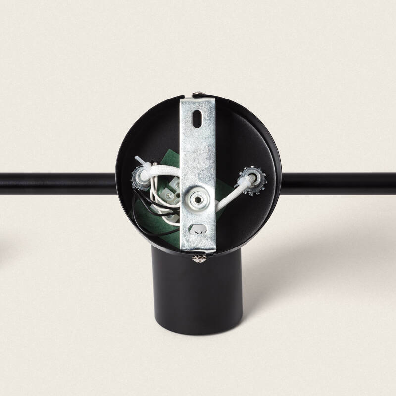 Lámpara de Techo Orientable Metal 3 Focos Albus Black