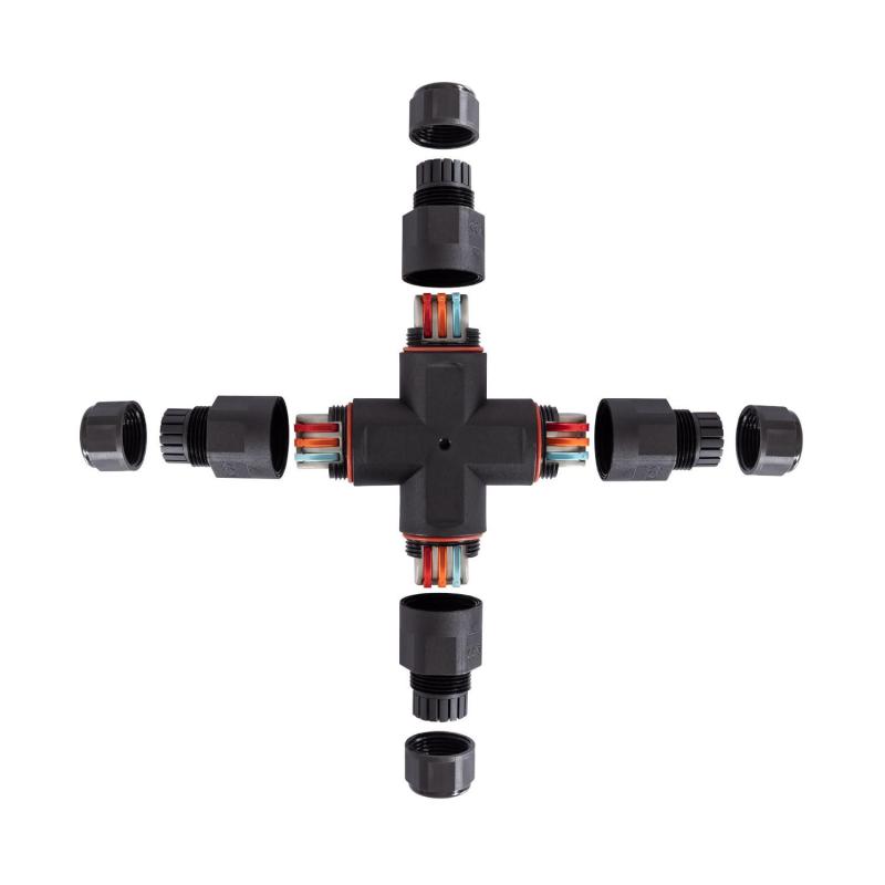 Conector de Cable Estanco 3 Contactos Tipo X con Conector Rápido 0.5mm²-2.5mm² IP68