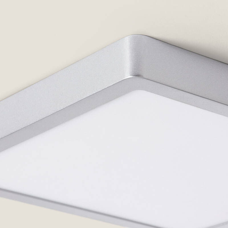 Plafón LED 24W Cuadrado Aluminio 280x280 mm Slim CCT Seleccionable Galán SwitchDimm