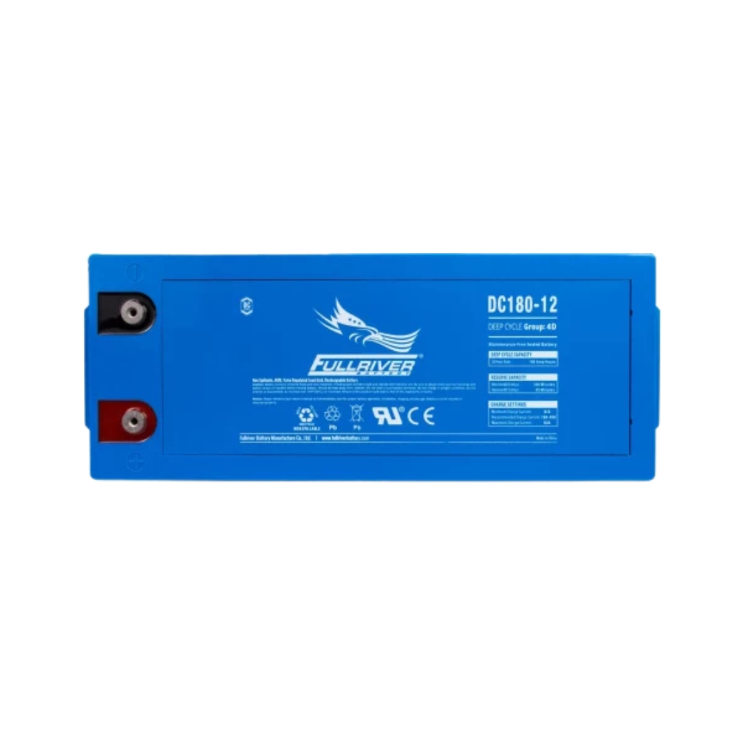 Batería Solar AGM 180Ah 12V C20 Monobloc Fullriver DC180-12