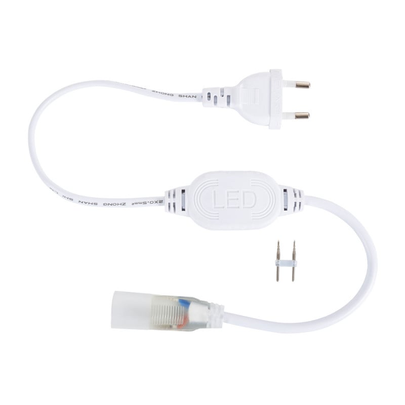 Tira LED Neón Regulable 220V BOBINA 50m Blanco Neutro Semicircular 180 9W/m Corte 100cm IP67