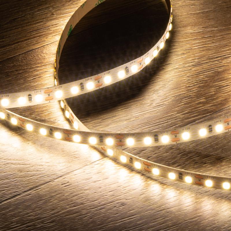 Tira LED 12V SMD 120 LED/m 5m 10W/m 1000lm/m Ancho 8mm Corte 2,5cm IP20