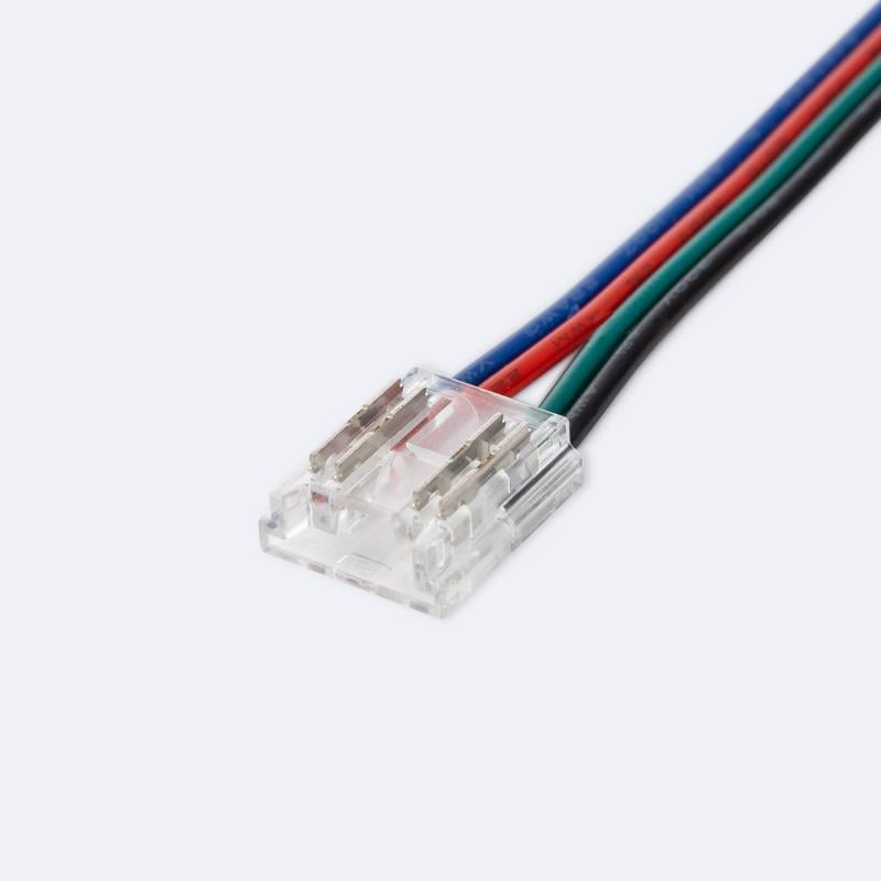 Conector con Cable para Tira LED RGB/RGBIC COB 24V DC IP20 Ancho 10mm