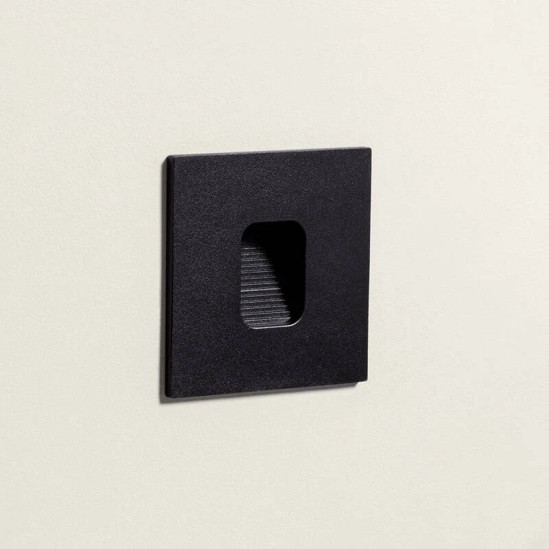 Baliza Exterior LED 2W Empotrable Pared Cuadrado Olite
