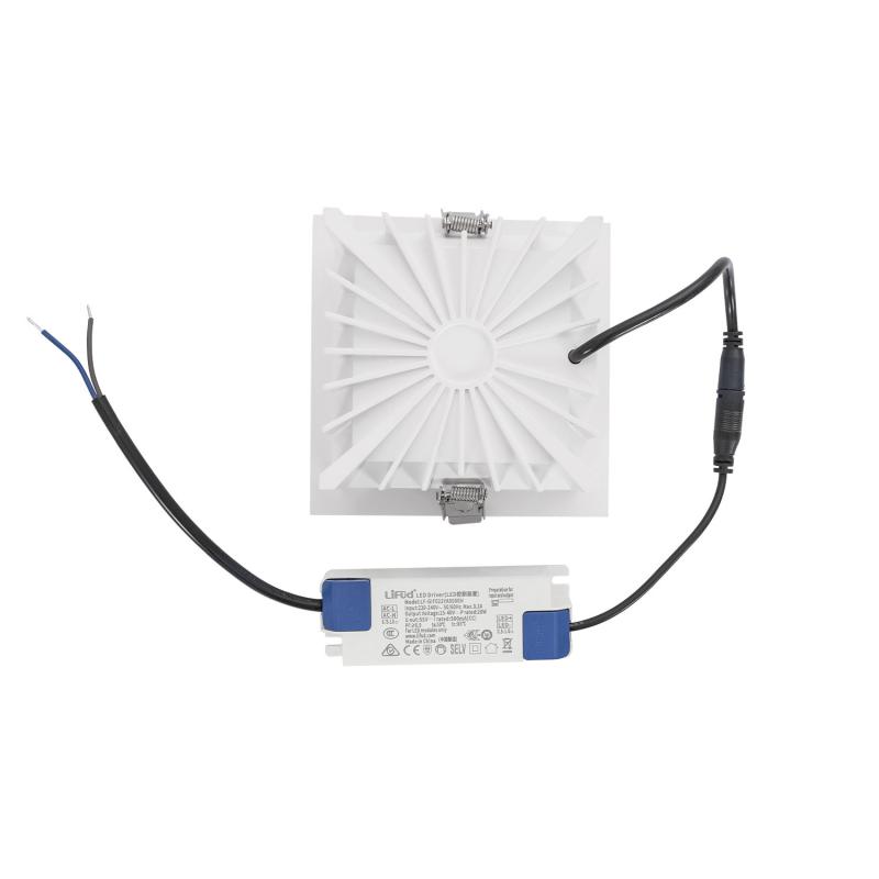 Downlight LED 20W Cuadrado Premium CRI90 LIFUD Corte 125x125 mm