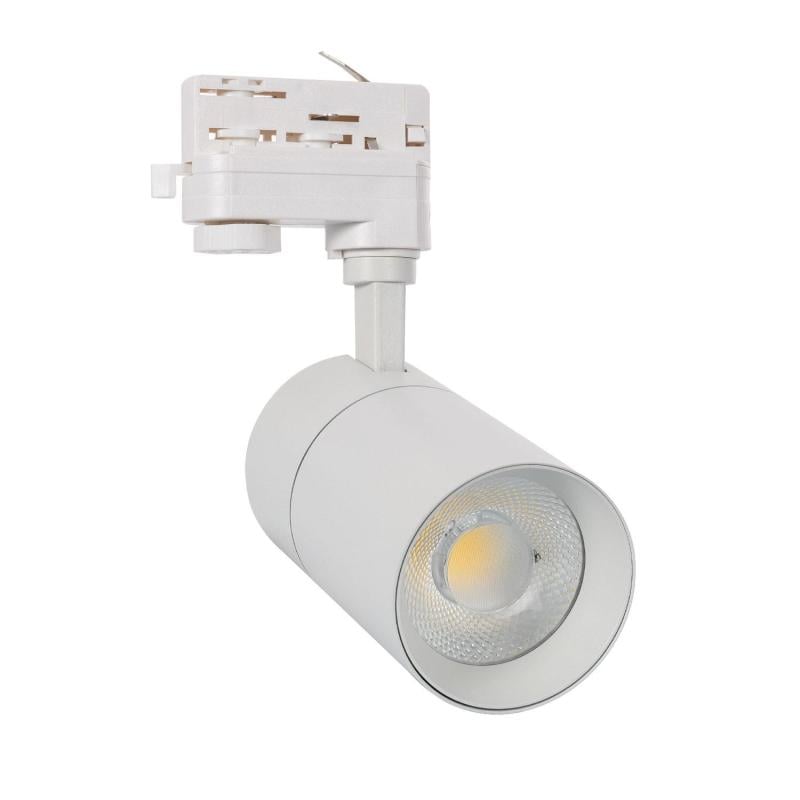 Foco Carril LED Trifásico 20W Mallet Regulable Blanco