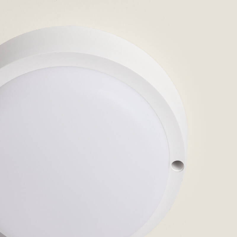 Plafón LED 15W Circular para Exterior Ø140 mm IP65 Hublot White