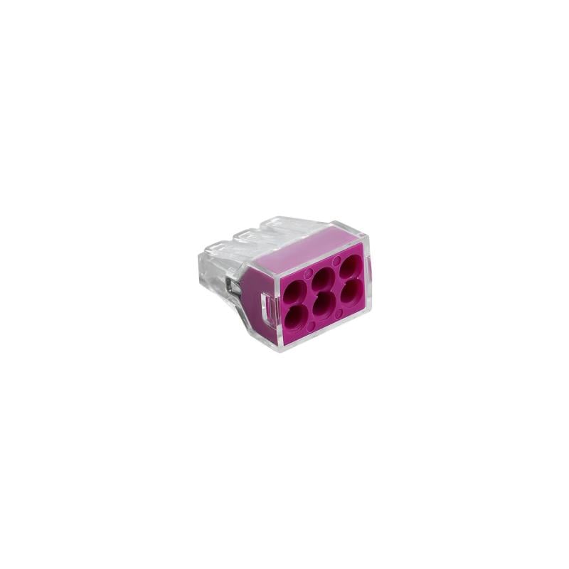 Pack 20 Conectores Rápidos 6 Entradas 0.75-2.5 mm²
