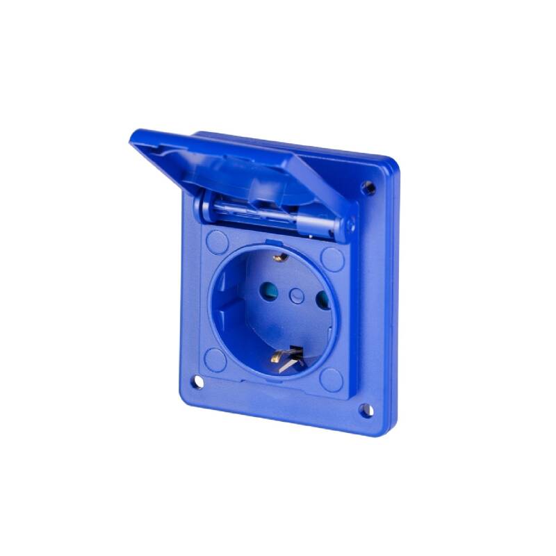 Enchufe Schuko con Tapa 2P+T SCAME 574062