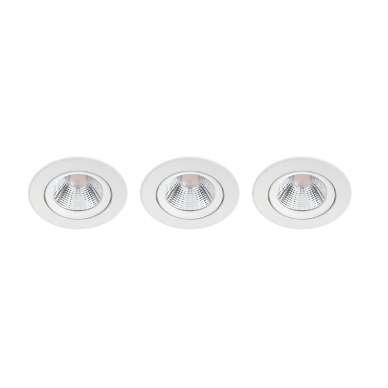Pack de 3 Unidades Foco Downlight LED Regulable 5.5W PHILIPS Sparkle Corte Ø 70 mm