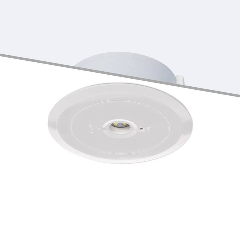 Luz Emergencia LED 120lm Corte Ø136 mm 3 Horas de Autonomía
