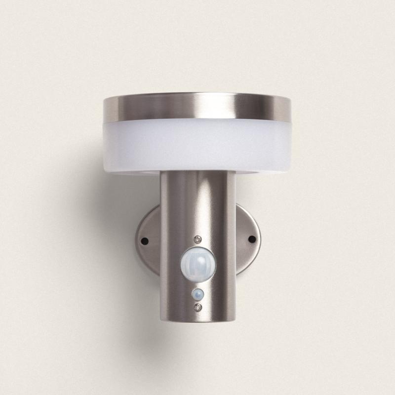 Aplique de Pared Exterior Solar LED 1,5W Acero Inoxidable con Sensor de Movimiento Ashier