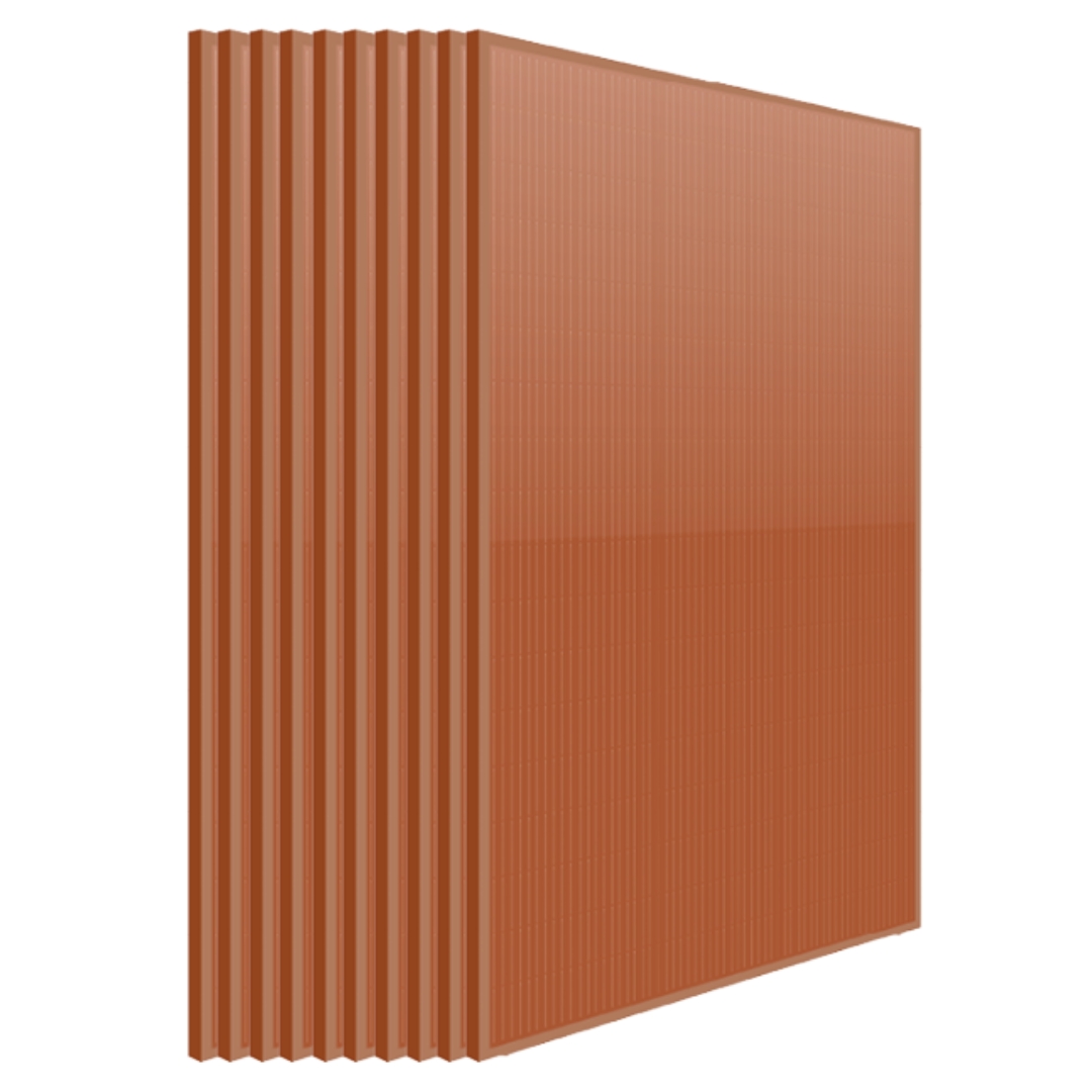 Pack 10 unidades de Placa Solar Monocristalina 375W TOPCon N-Type Terracotta