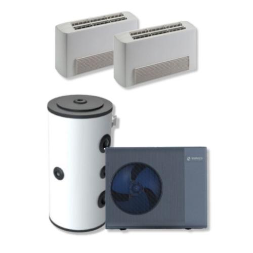 Kit Fancoil Aerotermia Alta Temperatura 8,4kW Suneco con depósito 50 litros