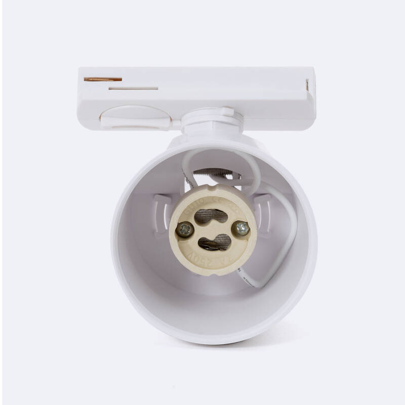 Foco Carril Monofásico Davos para Bombilla LED GU10 AR111