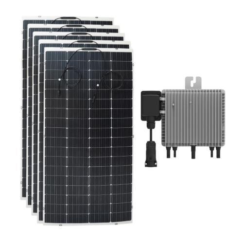 Kit Paneles Solares para Balcón Flexibles 1200W con Microinversor DEYE