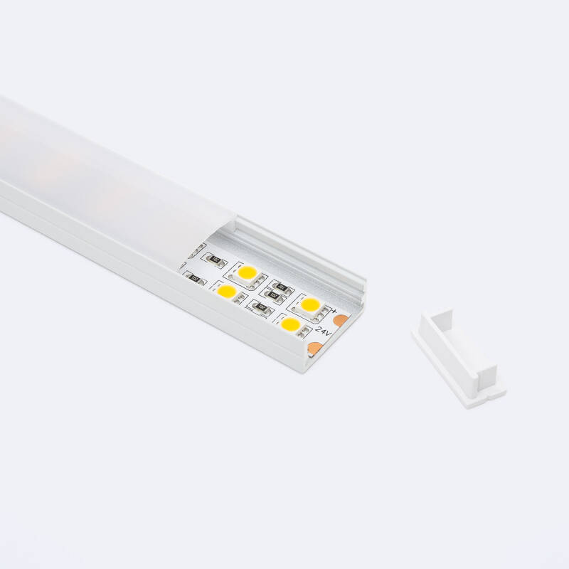Perfil Aluminio Superficie para Tira LED hasta 20 mm