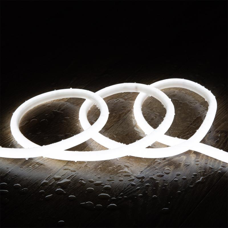 Tira LED Neón Regulable 220V BOBINA 50m Circular SFLEX14 8W/m Corte 100cm IP65