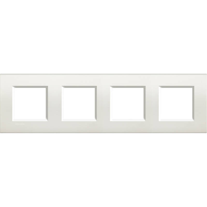 Marco Cuadrado 4x2 Módulos BTicino Living Light LNA4802M4BI