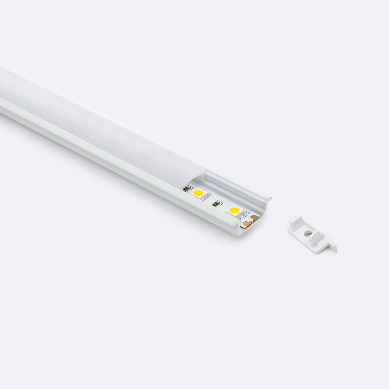Perfil Aluminio Empotrable para Tiras LED hasta 12 mm