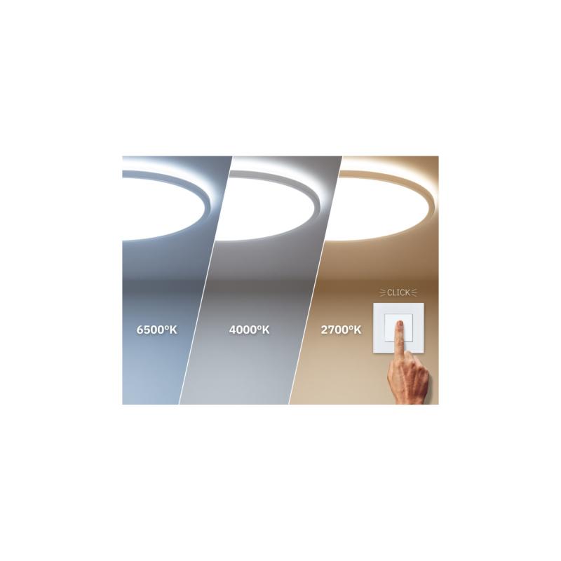 Plafón LED 12W Circular SwitchCCT Seleccionable Ø170 mm Regulación Compatible con Mando RF V2