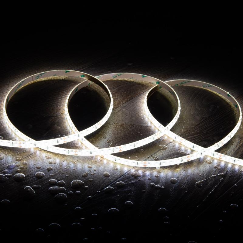 Tira LED 24V SMD 120 LED/m 5m 10W/m 1000lm/m Ancho 8mm Corte 5cm IP65