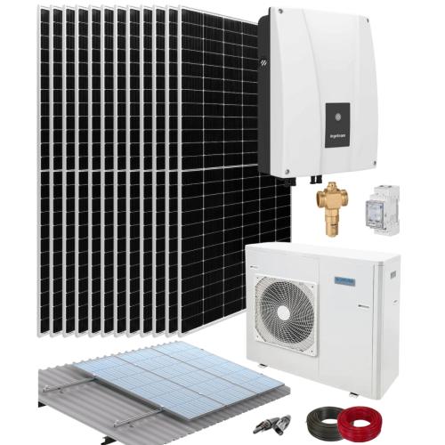 Kit Aerotermia con Placas Solares Ingeteam 6kW con Bomba de calor Domusa 6kW
