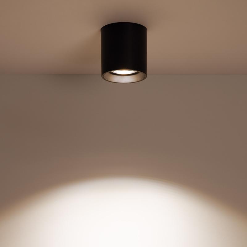 Aplique de Techo Negro con Bombilla GU10 Space