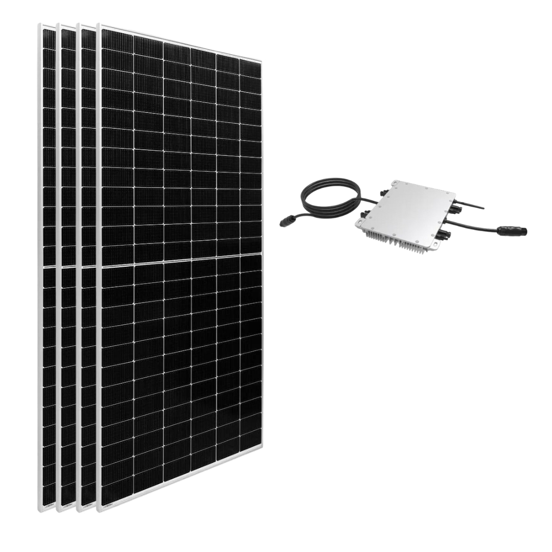 Kit Panel Solar para Balcón 2400W con Microinversor DEYE 2000W SUN2000WG4