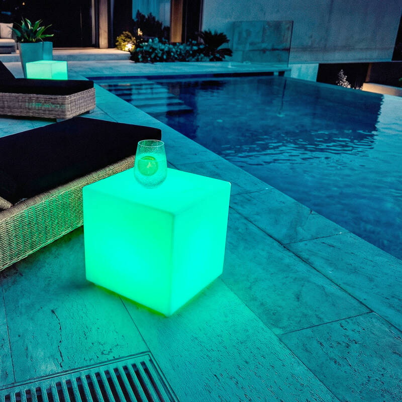 Cubo LED RGBW Recargable Evan Cube