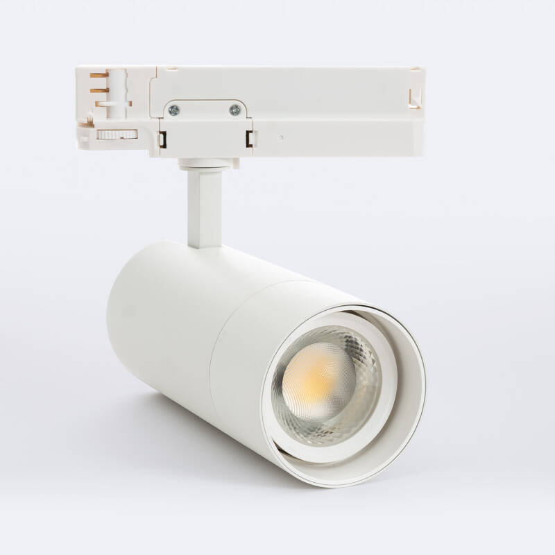 Foco Carril LED Trifásico 30W Wild CCT Seleccionable Regulable TRIAC Multiángulo 24-60º