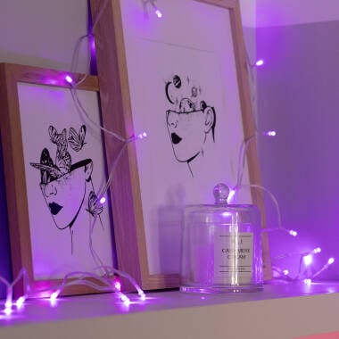 Decora cualquier lugar con guirnaldas a pilas