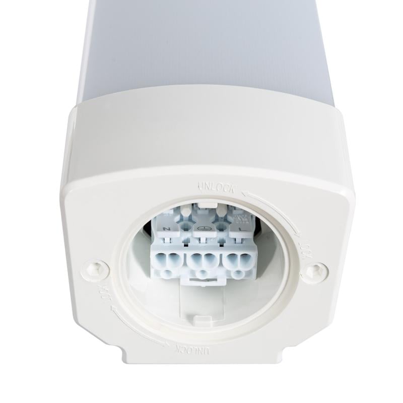 Pantalla Estanca LED 120cm 40W High Lumen 150lm/W Aluminio IP65 Enlazable con Sensor Microondas MERRYTEK