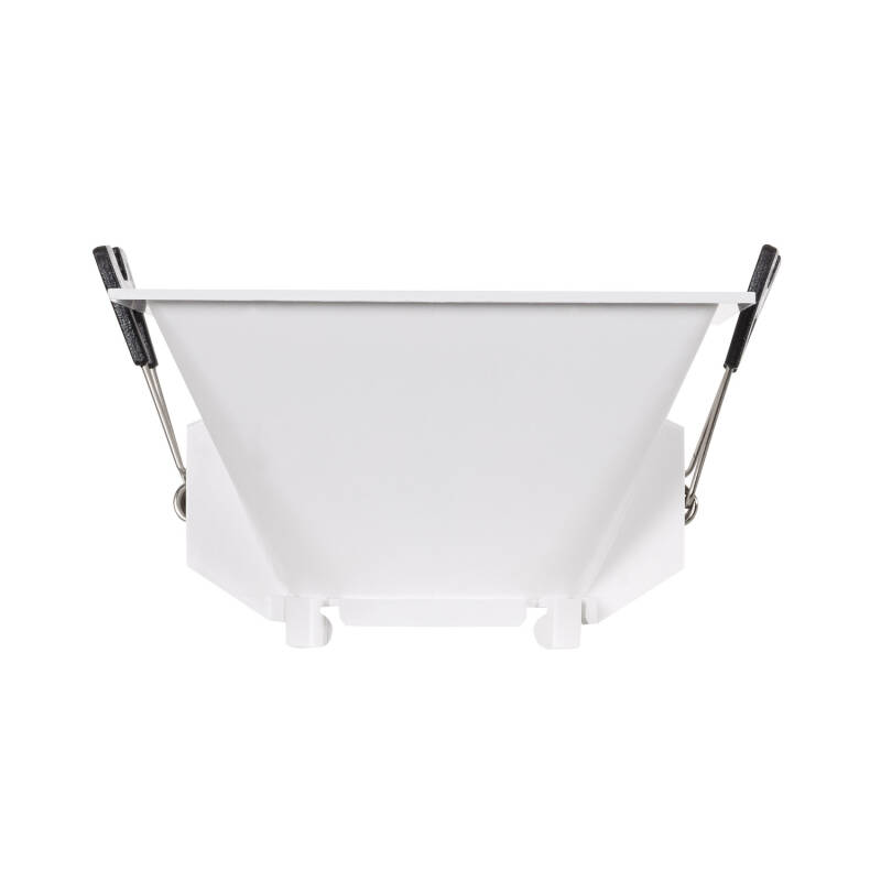 Aro Downlight Cuadrado Bajo UGR para Bombilla LED GU10 Corte 85x85 mm