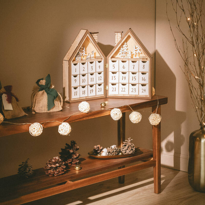 Calendario de Adviento LED con Batería Joulud