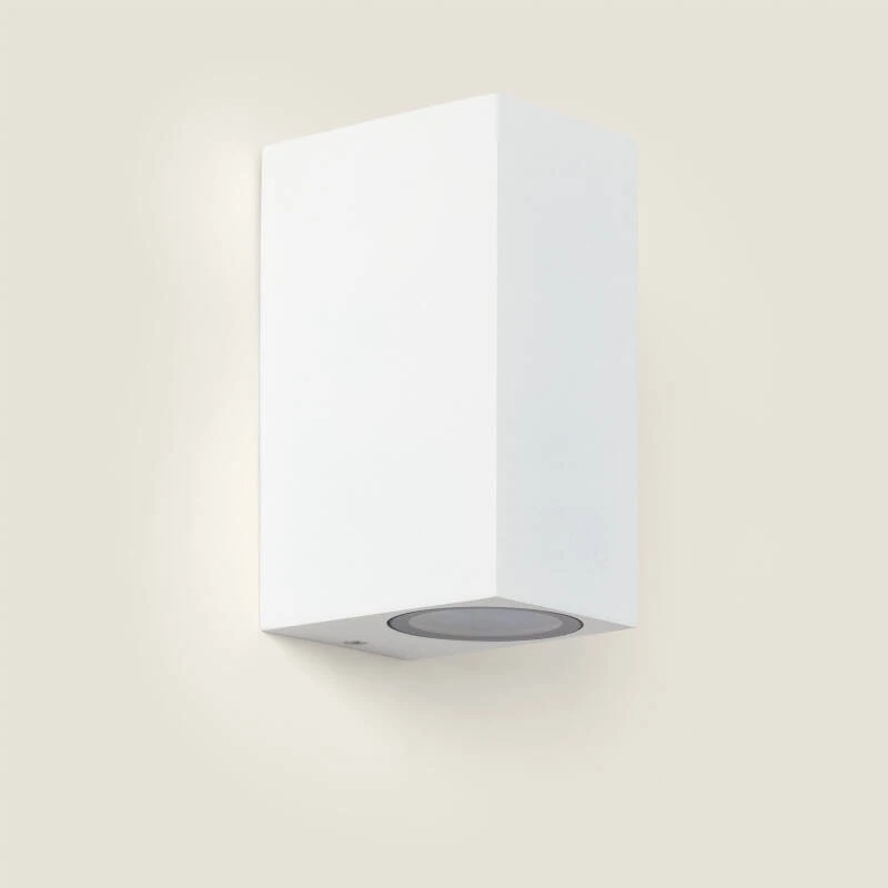 Aplique de Pared Exterior Aluminio Iluminación Doble Cara Miseno Blanco