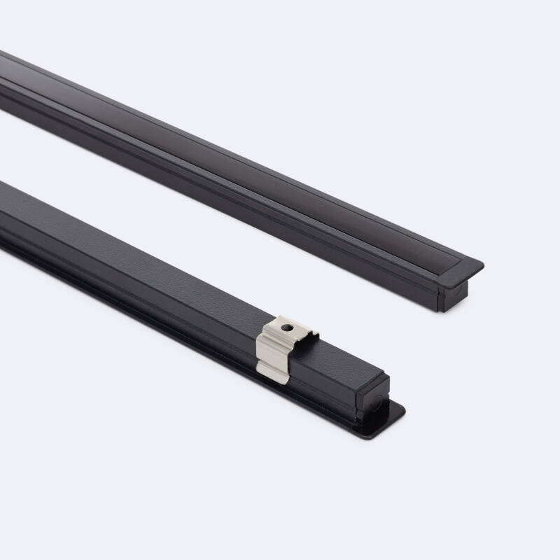 Perfil Aluminio Empotrable Estrecho para Tiras LED hasta 6 mm