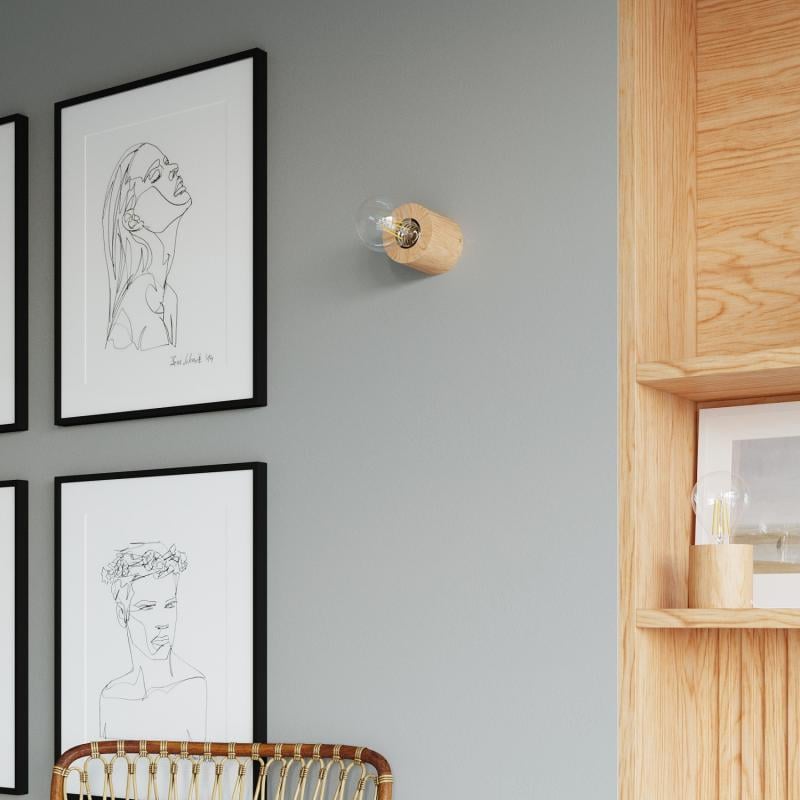 Aplique de Pared Salgado Madera SOLLUX