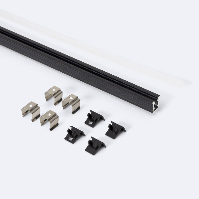 Perfil Aluminio Empotrable 2m para Tira LED hasta 6 mm